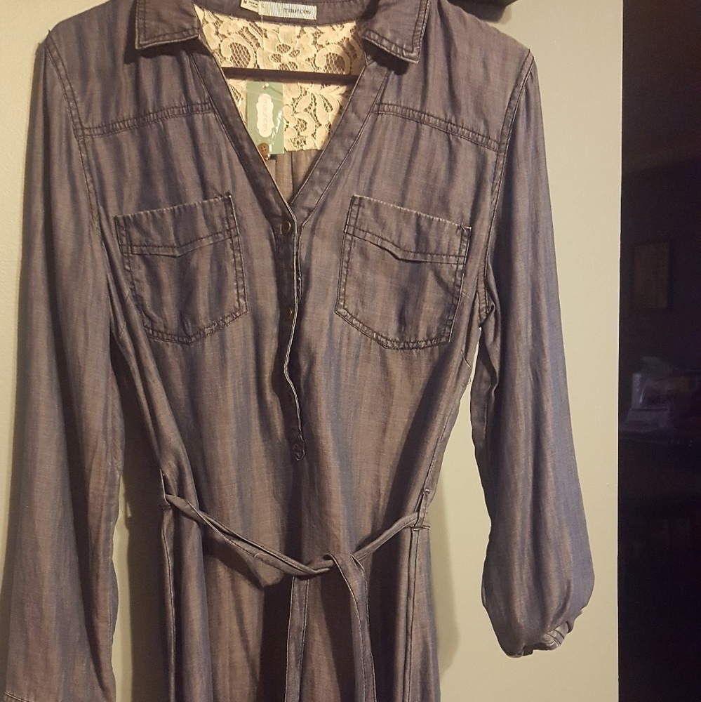 denim shirt dress